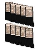 Basic Treasure 10 Paar 100% Baumwolle Socken Herren, Premium...
