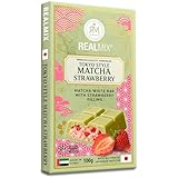 REALMIX Weiße Schokolade Matcha Tokyo Style mit Erdbeerfüllung –...
