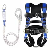 WingFly Fallschutz Auffanggurt, Absturzsicherung Sicherheitsgurt Set 5...