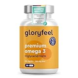 Premium Omega 3 - Triglycerid-Form (4-fache Stärke) - Höchster EPA/DHA...