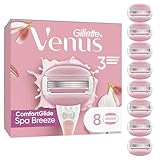 Gillette Venus ComfortGlide Spa Breeze Rasierklingen Damen, 8er Pack...