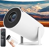 Mini-Projektor mit Bluetooth, 4K Support 130' Bildschirm Film Projektor mit...