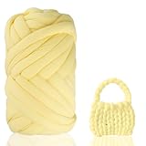 Handstricken XXL Wolle 500g 25m, Armstricken Chunky Yarn, Schlauchgarn...