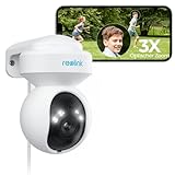 Reolink 5MP PTZ Überwachungskamera Aussen,3X Optischer Zoom, 2,4/5GHz WLAN...