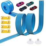 Rennstrecken-Set, flexibel, 23 x 23 x 5 cm, ABS, blau, Rennbahn, für...