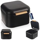 orion group - Brotkasten Metall mit Bambusgriff - Brotbox Brotdose -...