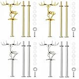 BetterJonny 4 Set Etageren Stangen, Etagere Bausatz Metallstangen...