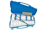 GEWA Glockenspiel, Klangspiel, Xylophon, mit 25 Metallklangplatten,...