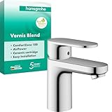 hansgrohe Vernis Blend - Waschtischarmatur ohne Ablauf, Wasserhahn Bad mit...