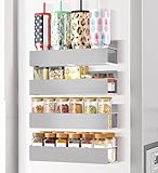 SMRCAD Magnetisches Gewürzregal für Kühlschrank, Gewürz-Organizer für...