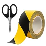 Reflektierendes Klebeband Gelb Schwarz, 33m x 5cm Absperrband Gelb Schwarz,...
