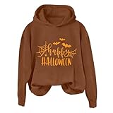 Halloween-Hoodies für Damen, Happy Halloween, Pullover, Sweatshirt,...