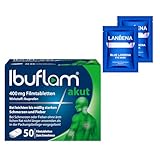 Ibuflam® akut 400 mg Schmerztabletten bei Schmerzen und Fieber | 50 Stück...
