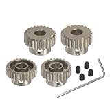 Kozelo 4 Stück 48DP Ritzel Motorzahnrad-Set - [ 5mm Bohrung x 24T 25T 26T...