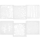 FOMIYES 6 Wiederverwendbare Malschablonen aus Langlebigem Material...