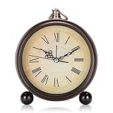 Sporgo Retro Wecker Analog Ohne Ticken: Nachttischuhr Tischuhr Vintage...
