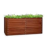 blumfeldt Rust Grow Hochbeet Gartenbeet, verzinktes Stahlblech,...