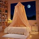 Eimilaly Prinzessinnen-Bettvorhang für Mädchen, doppelter Vorhang mit 250...