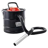 GERMANIA Aschesauger 20 Liter aus Stahl mit 1200 W und HEPA-Feinfilter -...