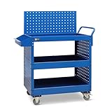 Werkzeugkoffer Rollbarer Werkzeugwagen mit Schublade, robuster...