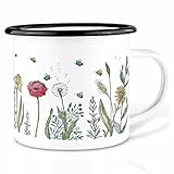 Ligarti Emaille Tasse (leicht & robust) | Camping Becher handveredelt in...