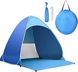 Strandzelt Pop Up für 1-2 Personen, automatisches Strandzelt, UV-Schutz...