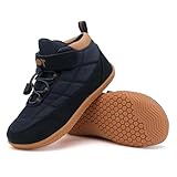 Wizshoe Barfußschuhe Sneaker Jungen Mädchen Winter Gefüttert Stiefel...