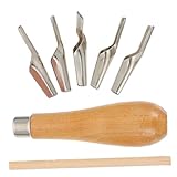 Alipis Kunstvoller mit Rostfreiem Edelstahlklinge Ergonomischem Holzgriff...