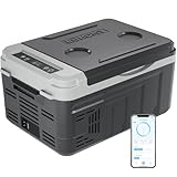 EUHOMY 10L Kompressor Kühlbox (-20℃~20℃) 12/24V DC & 230V AC Tragbarer...