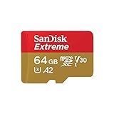 SanDisk Extreme microSDXC UHS-I Speicherkarte 64 GB + Adapter (Für...