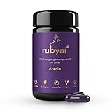 rubyni® Aronia (60 Kapseln) • 100% Bio-Aroniabeerenextrakt • 400mg...