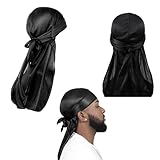 2 Stücke Durag, Durag Men, Durag Langem Schwanz Kopftuch Herren, Silk...