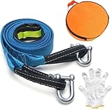 Abschleppseil 5m für PKW - 8 Tonnen (8000kg) Zuglast Hochfestes...