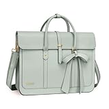 MOSISO 16 Zoll Laptoptasche für Damen, 15-15,6 Zoll PU Leder Laptop...