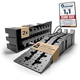 Auffahrrampe 2er Set für PKW, Auto & Anhänger – KFZ Rampe bis 5 Tonnen...
