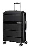 American Tourister Linex - Spinner M Koffer, 66 cm, 63 L, Schwarz (Vivid...