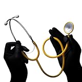 Flachkopf Stethoskop, Med-Comfort, gelb, 1 Stück - Hochwertiges Stethoskop...