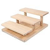 ULTECHNOVO Sammeldisplayregal aus Holz Dreistufiger Riser Stand für...