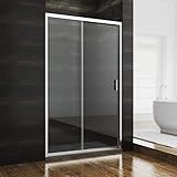 SONNI Duschkabine/Duschtüren 120x185cm Duschschiebetür,ESG Glastür...