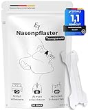 Ellicit® Nasenpflaster Transparent, 30er Pack Premium Nasenstrips, gegen...