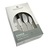 Grunwerg 24 teilig Besteck Set in einer Geschenkbox – KINGS STIL, 18/0...