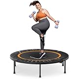 MERACH Mini Trampolin - 102cm/122cm Fitness Trampolin Faltbar, Maximale...