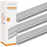 Preiswert&Gut 3X Kederschiene 90° Aluminium 100 x 2,7cm – für Ø7–9mm...