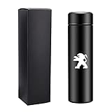 HSJKU 500-ml-Autothermoskanne aus Edelstahl für Peugeot 301 2017 - Sedan,...