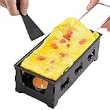 Smandy Mini-Käse-Raclette-Grill-Set, Antihaftbeschichtete Schmelzpfanne...