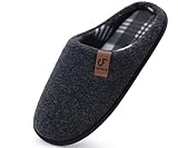 COFACE Hausschuhe Herren Filz Warme Bequem Männer Pantoffeln mit...