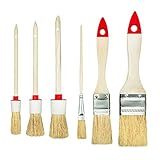 M7 Set mit 6 Pinseln 3 flach 3 rund 0 '1,5' 2 '4' 6 'Serie 04 für...