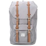 Herschel Little America Backpack, Grey/Tan Synthetic Leather Backpack,...