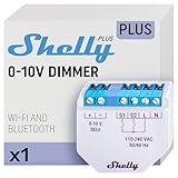 Shelly Plus 0-10V Dimmer | Wi-Fi & Bluetooth Smart Dimmschalter Controller...