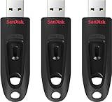 SanDisk Ultra USB 3.0 Flash-Laufwerk 64 GB 3er-Pack (SecureAccess Software,...